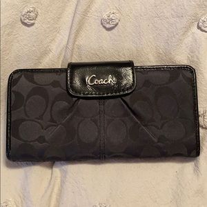 black coach wallet